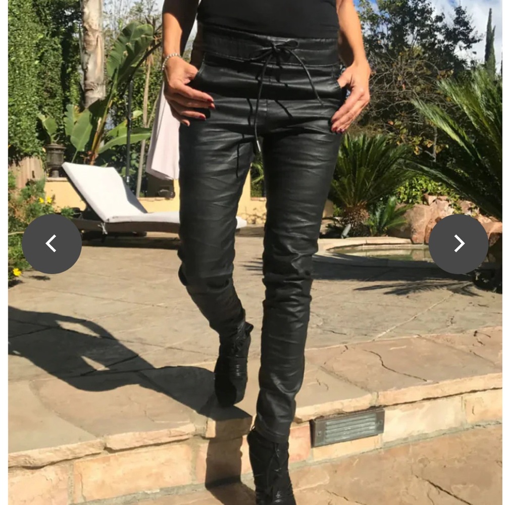 Bevy Flog Vegan Leather Pants black size 29